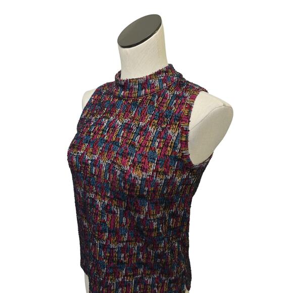 Anthropologie Akemi + Kin Boucle Petra Mockneck Sleeveless Top Womens Size XS - Picture 9 of 10
